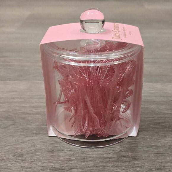 Juicy Couture Home Acrylic Beauty Organizer w/ Pink Floss Picks - Picture 8 of 8